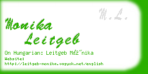 monika leitgeb business card